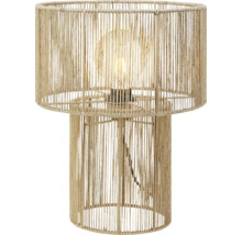 Bordslampa med lampskärm av rep