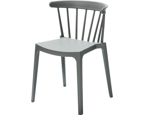 Stapelstol VEBA Windson 53x54x75cm fiberglas grön Stol i plast med ryggstöd