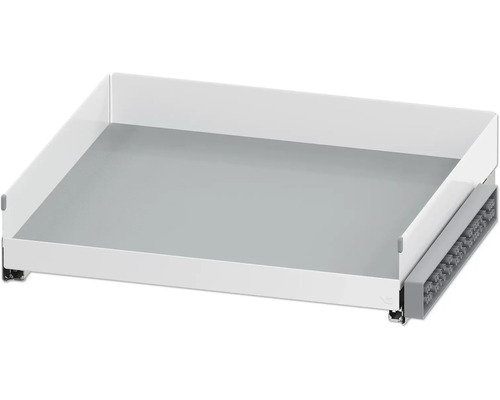 Utdragslåda för köksskåp VAUTH-SAGEL VS Sub Tray C600 vit matt 52,6x47x7,2cm pulverlackerat stål Utdrag med lådinsats