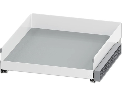 Utdragslåda för köksskåp VAUTH-SAGEL VS Sub Tray C500 vit matt 42,6x47x7,2cm pulverlackerat stål Utdragbart element för en låda till köket