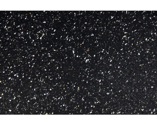 Svart gummimatta med stänk som golvbeläggning