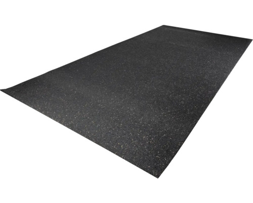 Skyddsmatta gummi QUANDT Regupol® 8mm 2x1m svart Svart gummimatta