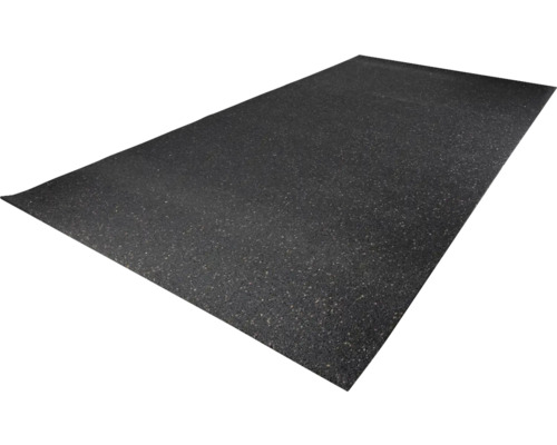 Skyddsmatta gummi QUANDT Regupol® 6mm 1,25x0,8m svart Gummimatta