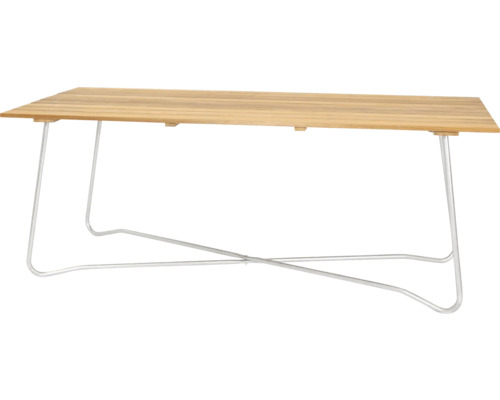 Bord EDEN WOOD Amanda 90x220cm teak/galvaniserat