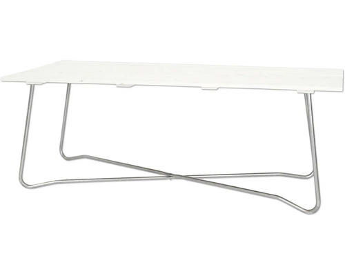 Bord EDEN WOOD Amanda 90x220cm vitt/galvaniserat