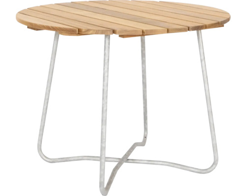 Bord EDEN WOOD Amanda Ø100cm teak/galvaniserat