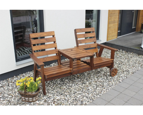 Soffa EDEN WOOD Du o Ja brun