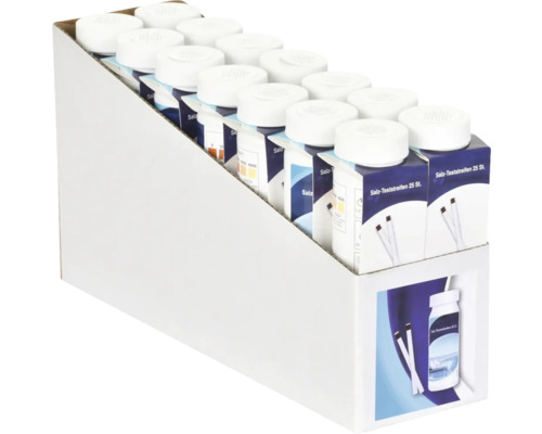 Förpackningsenhet med saltteststrimlor