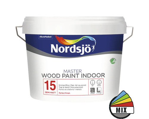 Snickerifärg NORDSJÖ Master Wood Paint Indoor 15 halvmatt 2,5L