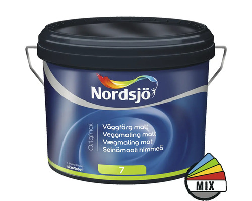 Väggfärg NORDSJÖ Original 7 BW matt vit 10L