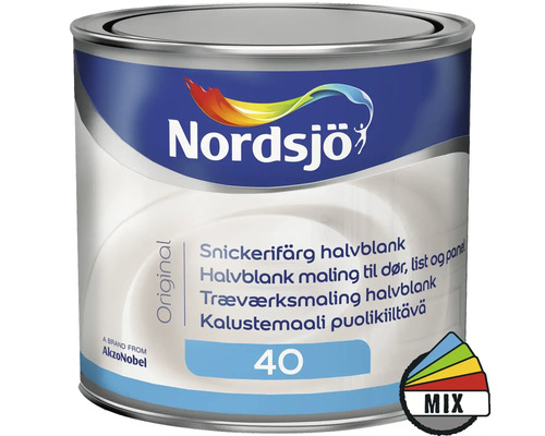 Snickerifärg NORDSJÖ Original halvblank vit 0,5L