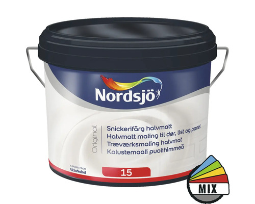 Snickerifärg NORDSJÖ Original halvmatt vit 2,5L