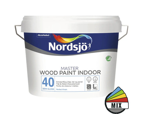 Snickerifärg NORDSJÖ Master Wood Paint Indoor 40 halvblank 2,5L