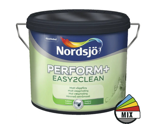 Akrylatfärg NORDSJÖ Perform+ Easy2Clean BW matt vit 2,5L