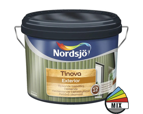 Fasadfärg NORDSJÖ Tinova Exterior vit 10L