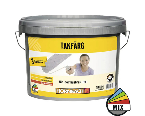 Takfärg HORNBACH 3 vit 10L