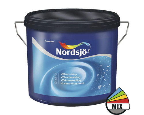 Våtrumsfärg NORDSJÖ Original vit 10L