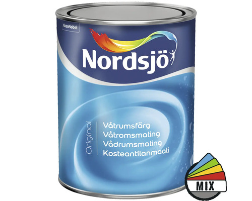 Våtrumsfärg NORDSJÖ Original vit 1L