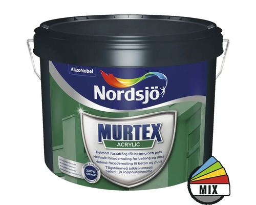 Fasadfärg NORDSJÖ Murtex Acrylic vit 10L