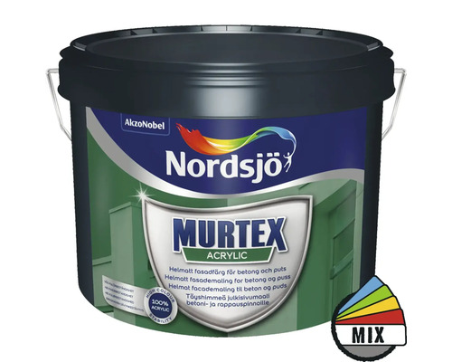 Fasadfärg NORDSJÖ Murtex Acrylic vit 2,5L