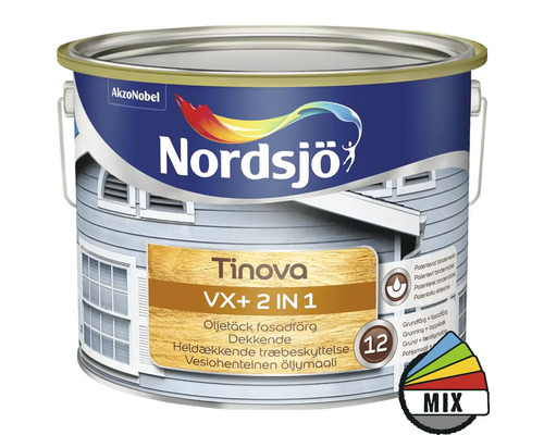 Fasadfärg NORDSJÖ Tinova VX+ 2in1 vit 10L