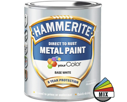 Hammarlack HAMMERTITE Smooth finish vit 1L