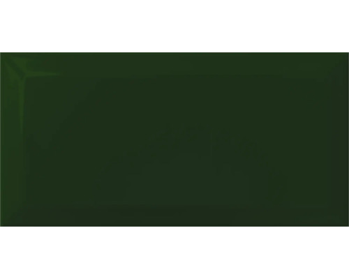 Kakel FORM&STYLE botella fasad metro mörkgrön blank 10x20x0,7cm Enkel rektangulär väggplatta