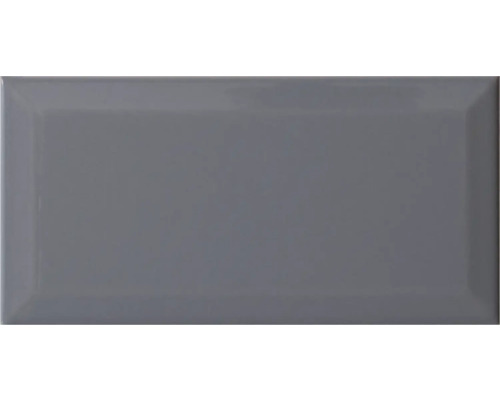 Kakel plata fasad metro ljusgrå blank 10x20x0,7cm Grå keramisk platta