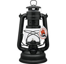 Svart fotogenlampa med klar glascylinder