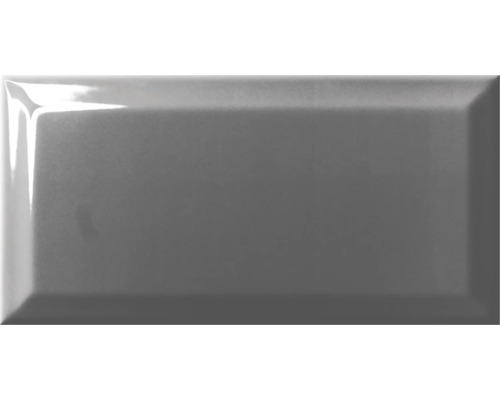 Kakel marengo fasad metro grå blank 10x20x0,7cm Grå glänsande metrokakel