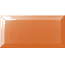 Enkel orange kakelplatta med avfasad kant