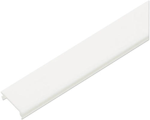 Täcklist ELFA för hängskena 17x6x1100mm matt vit 441350 Avslutningslist i plast