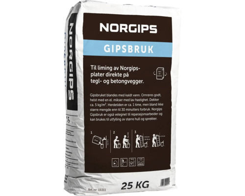 Gipsbruk NORGIPS 25 kg