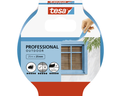 Tesa Professional Outdoor tejp, 25 meter gånger 25 millimeter
