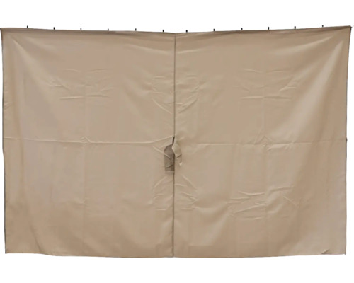 Paviljongväggar HILLERSTORP Luxor 300x300cm beige Beige duschdraperi i tyg med upphängningsringar