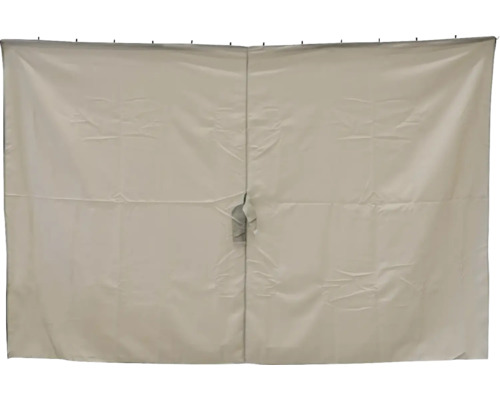 Paviljongväggar HILLERSTORP Luxor 300x300cm grå Beige duschdraperi med öljetter