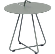 Runt sidobord med metallram