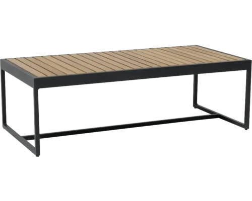 Bord HILLERSTORP Oxeluna teak/aluminium 113x55cm grå