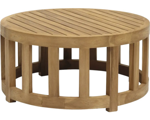 Bord HILLERSTORP Himmelnäs teak Ø80cm brun