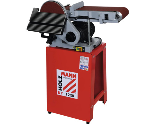 Holzmann BT 1220 bandslipmaskin med slipband och slipskiva