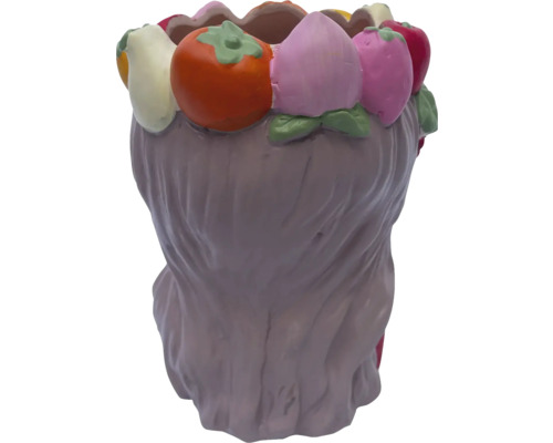 Blomkruka med fruktdekor
