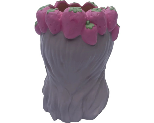 Blomkruka med jordgubbsdesign