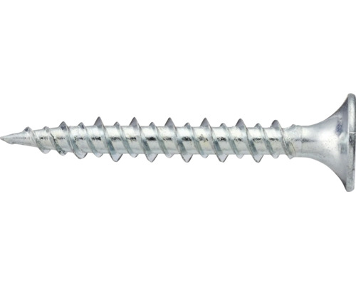 Rakbandad gipsskruv VSB 3,9x30mm kombi elförzinkad 1000-pack Metallskruv med gänga