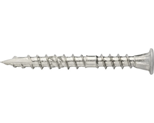 Panelskruv VSB 5x48mm A4 syrafast/grå 200-pack En skruv av metall.
