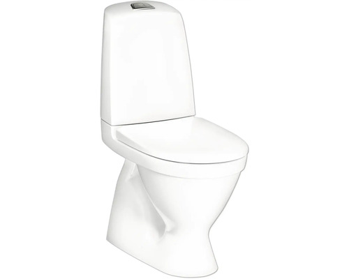 Toalettstol GUSTAVSBERG Nautic 1500 Hygienic flush dolt s-lås 4/2 Liter slim mjukstängande sits 7805002