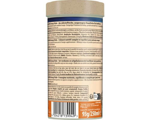 Tetra Goldfish Energy Sticks komplett foder för guldfiskar 93 gram