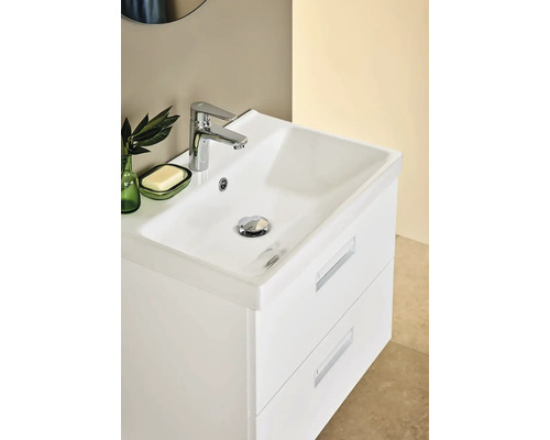 Tvättställ med två lådor, handfat och armatur