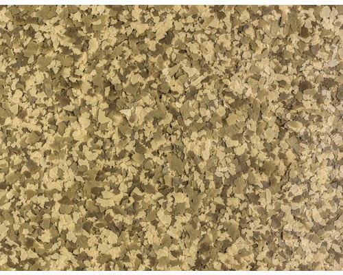 Närbild av fiskfoderflingor