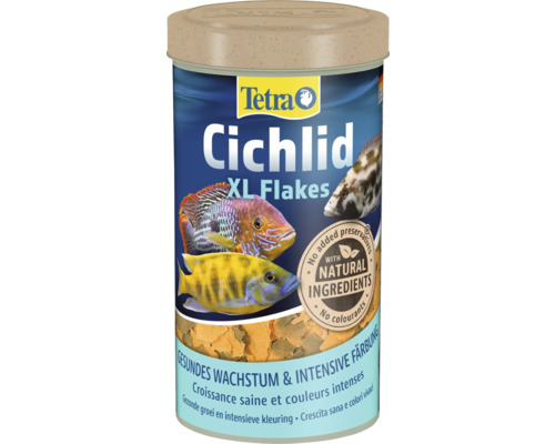 Fiskfoder TETRA Cichlid XL-flingor 500ml