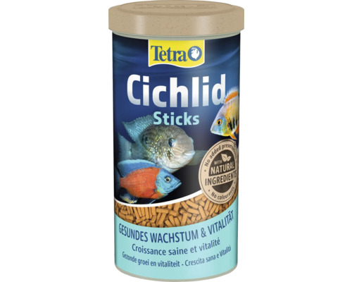 Tetra Cichlid Sticks fiskfoderburk för ciklider